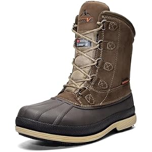 NORTIV 8 Men's Waterproof Winter Snow Boots