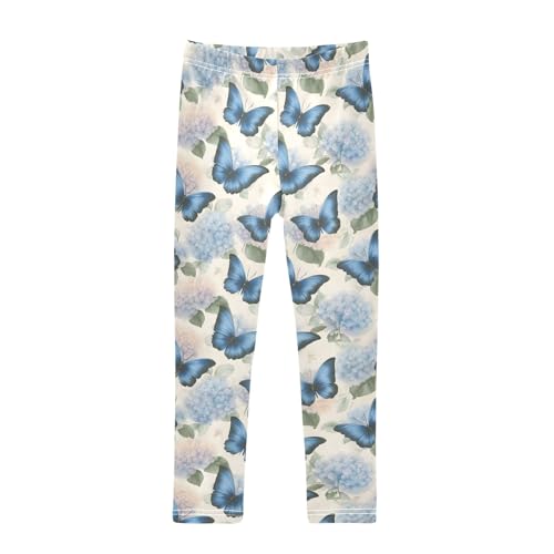 senya Girls Printed Leggings Yoga Pants Embroidered Ball and Butterfly Pattern for Kids in 4t to 10 Years, 4T