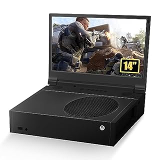 G-STORY 14‘’ Portable Monitor for Xbox Series S – 1TB SSD Black, 1080P Portable Gaming Monitor IPS Screen for Xbox Series S（not Included） with Two HDMI, HDR, Freesync, Game Mode, Travel Display