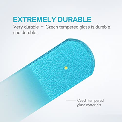 Foot File - Handmade Glass Foot File - Foot Scrubber - Foot Callus Remover, Professional Toenail And Heels Care - Best Alternative To Emery Board Metal Nail File #TOP4