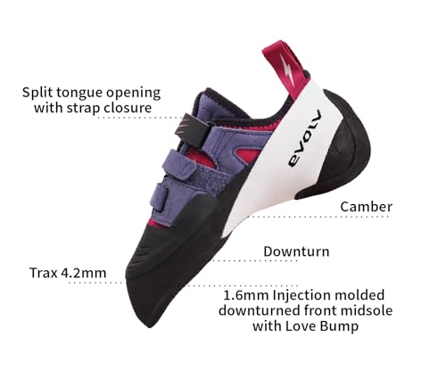 EVOLV Shaman LV Rock Climbing Shoe for Sport, Bouldering, & Multi-Pitch Climbing3