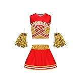 [LXYinRed] チアガール コスプレ チアリーダー 衣装 チア 仮装 コスチューム 演出服 応援 文化祭 学園祭 半袖応援団059 (XL)