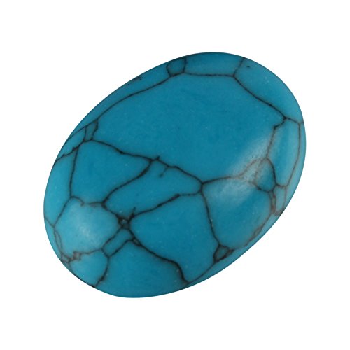 8pcs Natural Turquoise Howlite Oval Cabochon Flatback Gemstone Cabochon Dome Cabs Stone 18mm x 13mm (0.71 8pcs Natural Turquoise Howlite Oval Cabochon Flatback Gemstone Cabochon Dome Cabs Stone 18mm x 13mm (0.71
