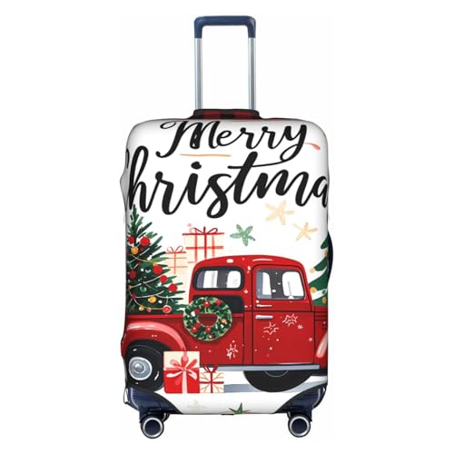 Travel Luggage Cover Merry Christmas Trunk Tree Gift Fashion Washable Baggage Suitcase Protector Fit For Luggage Medium