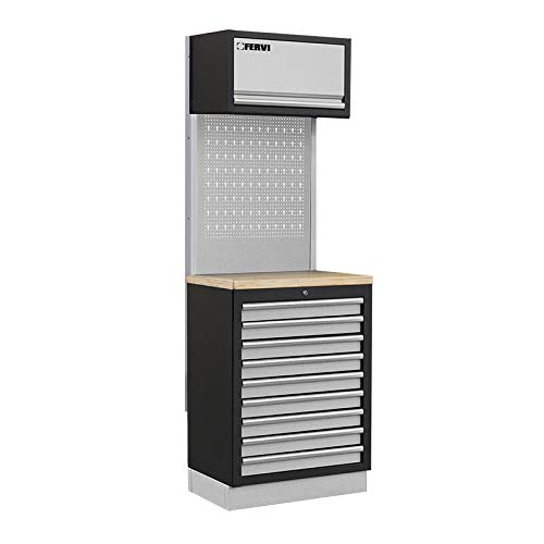 Fervi A007R - Decoración modular para taller con plataforma de madera
