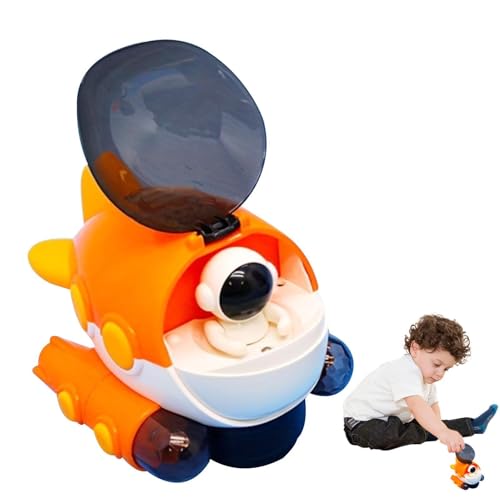 Juguete modelo submarino, coche de avión eléctrico para niños - Juguete de simulación de avión eléctrico ligero y musical,Juguete modelo de barco de simulación eléctrica con diseño de astronauta de má