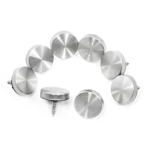 Aexit 8 Pieces quality Parts 22mm Stainless Steel Caps Decorative Mirror Nails Model:46as252qo512