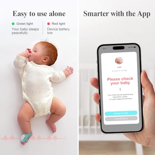 Sense-U Smart Sock Shoe Baby Monitor - Track Baby’s Heart Rate, Movement and Sleep, Infant Foot Monitor for Peace of Mind – Image 4