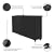 Modern Leisure Monterey 8 ft Outdoor Log Rack Cover, 96 L x 24 W x 42 H inch, Black