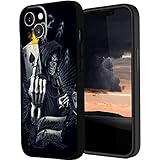 bloomer for iPhone 13 Case for Men Boys,King Men Skull Skeleton for iPhone 13 Case,Cool for iPhone 13 Case with Skull Skeleton Shockproof Soft Silicone Case for iPhone 13, 6.1 inch