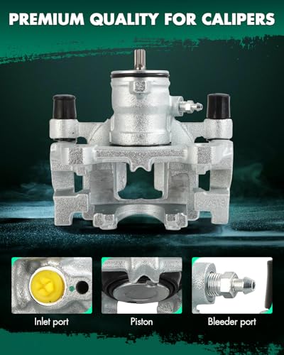 Image of SCITOO 18B5477 Rear Left Disc Brake Caliper Assembly w /Bracket For Ford For Fusion /For Police Responder Hybrid /For SSV Plug-In Hybrid,For Lincoln For Continental /For MKZ