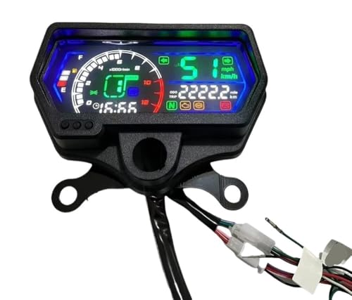 バイクの点火CDIボックス オートバイ用デジタルメーターパネル スピードメーター 走行距離計 ゲージ計器 CG125 CG150 XF150 CG125用