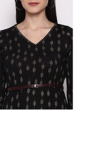 Image of Rangriti Maroon Acrylic Dress for Women