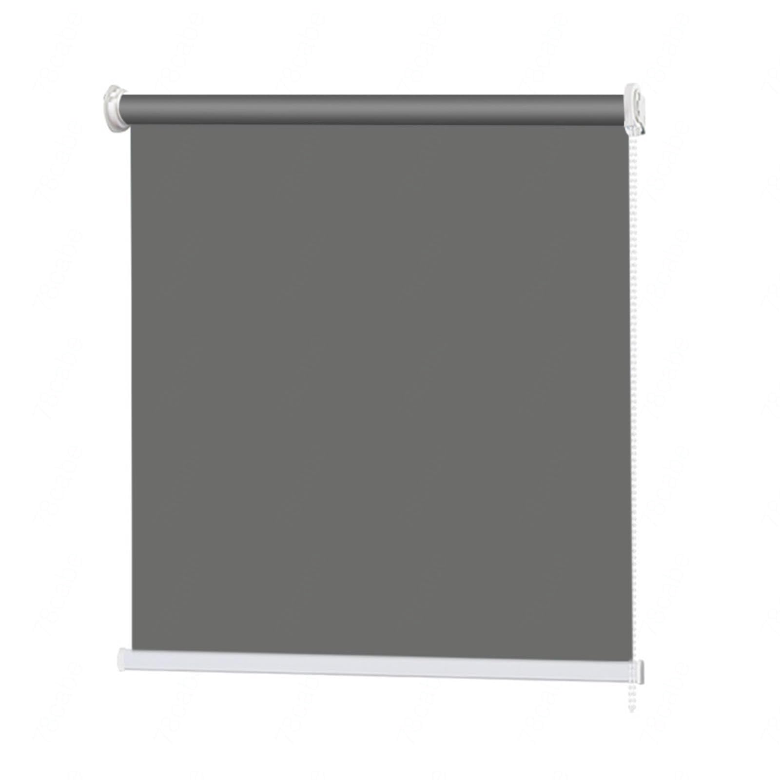 Blackout Roller Blinds for Windows, Thermal Roller Shades 50/75/80/95/110/125cm, Home Sunshade Roll Up Blinds, Waterproof/uv Resistant Blackout Curtains,darkgrey-65x185cm/25.5 * 74in