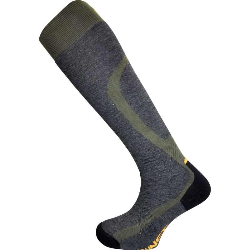 Chaussettes de chasse hautes Pro Hunting Monnet kaki pour marcher en forêt