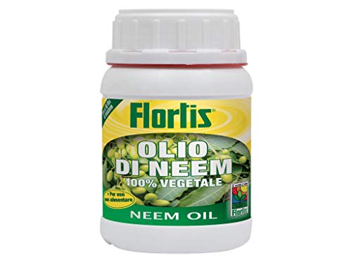 Flortis Olio Di Neem Concentrato. Olio Di Neem Puro Con Concentrazione A 3300 Ppm. Olio Di Neem Per Piante Biologico Pronto Uso. Repellente Naturale C