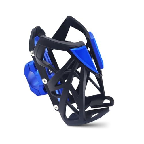 MFGZD Motorcycle Water Bottle Holder Drink Cup Holder for 55-78mm Diameter Bottles,15-33mm Universal Handlebar Bike Cup Holder 360 ° Rotation Fit for Harley ATV Scooter Bike Stroller Wheelchair,Blue