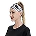 QIN&ZHENG Blue Polynesian Maori Tribal Patterns Print Fashion Stretch Headband for Men Novelty Sports Sweatband for Women Soccer Gym Yoga