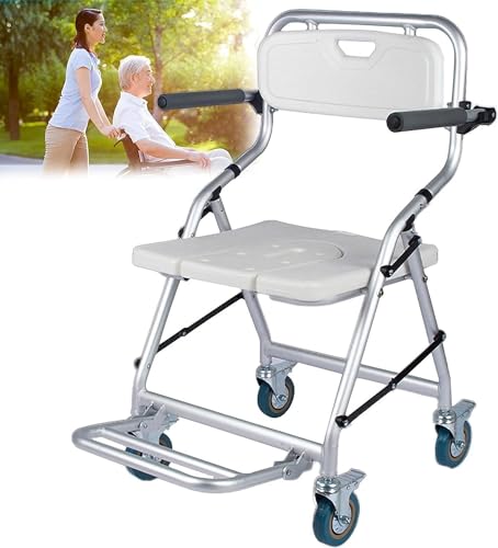 Siège de douche portable avec dossier pour faciliter le maintien à domicile