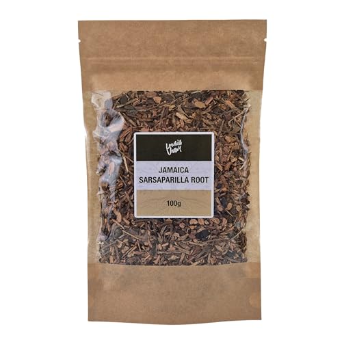 Lowhill Valley Jamaica Sarsaparilla Root - Smilax officinalis – 100% Natural Herbal Tea – No Additives or Preservatives – Responsibly Sourced – 100g.