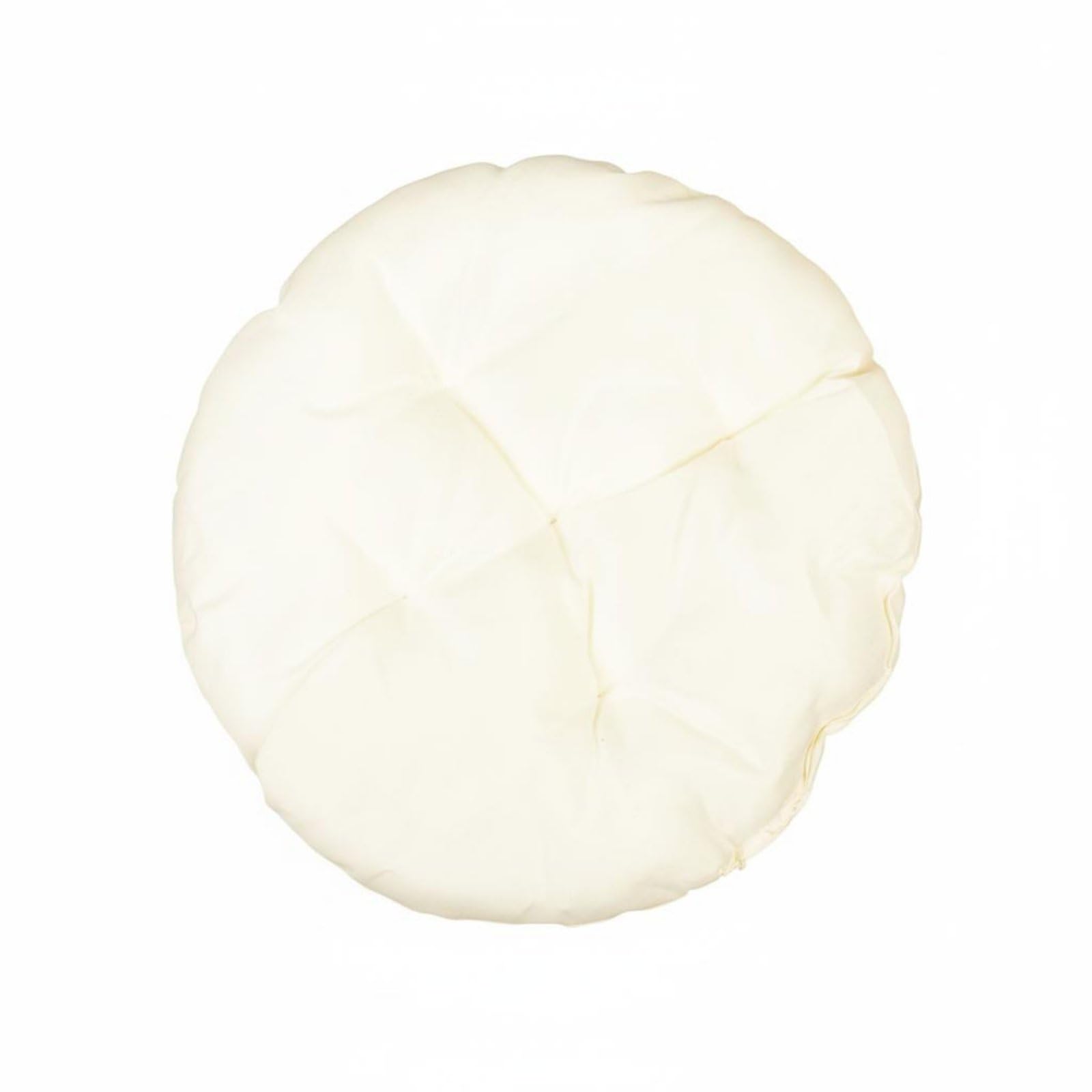 predolo Reversible Cat Sleeping Pad Multi-Season Cat Bed Washable Round Pet Cushion for Kennels, White, 40CM