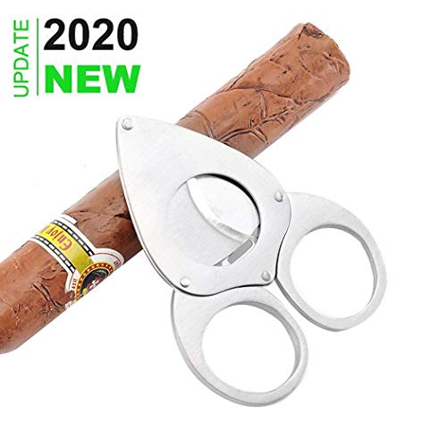Cigar Cutter, Anync Stainless Steel Guillotine Double Cut Blade Cigar Accessories for Cigars