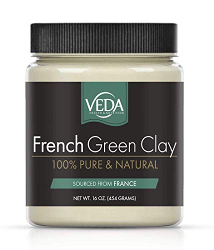 NEW! VEDA French Green Illite Clay | 100% Pure | From Natural French Clay Deposits | 16 oz. (454 grams)