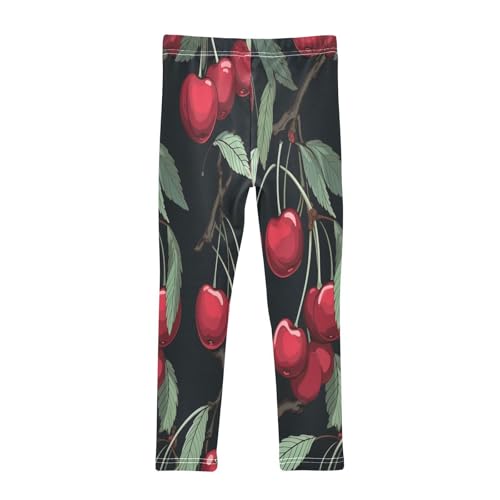 Bolaz Toddler Girls Leggings Printed Yoga Pants Leggings Cherry Two for Kids2