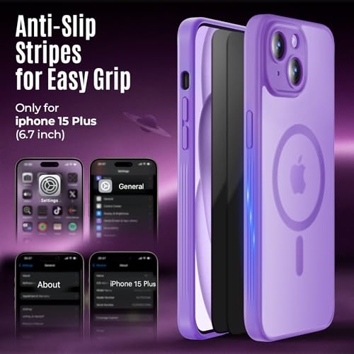 Image of Symcele Designed for iPhone 15 Plus Case, Light Purple