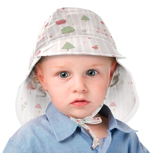 Animal Cartoon Blush Color Stripe Unisex Baby Sun Hats Baby Boys' Summer Hats Baby Girls' Sun Protection Large Brim Travel Essentials2