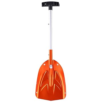 Aluminum Alloy Snow Shovel Winter Snow Shovel Winter Shovel, Portable Snow Shovel Telescopic Shovel, Bright Color Snow Shovel for Home for Car