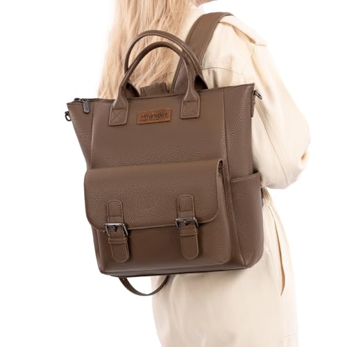 Image of Montana West Wrangler Backpack Purse for Women Medium Size Convertible Backpack Purses with Crossbody Strap for Travel Work WG175-9110KH