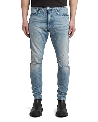 G-STAR Men's D-Staq 3D Slim Jeans, Multicolor (Vintage Antalya Blue Destroyed D05385-e106-h541), 30W x 30L
