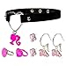 LUV HER Barbie themed 2-Piece Adjustable Ring Set, a pair of stud and hoop earrings, and a choker for Girls - Barbie Themed Charms, Universally Fitting & Stylish Gifts - Ages 4+