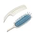 Makihoma Long Reach Handled Comb and Hair Brush Set