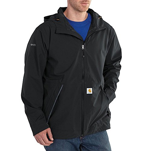 Carhartt Herren Force Equator Regen Jacke, Small, schwarz, 1