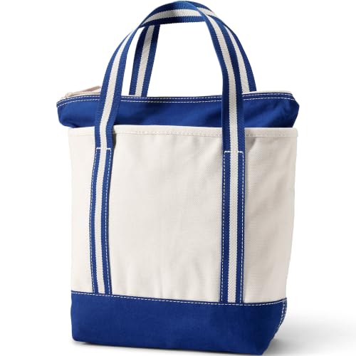 Image of Lands' End Zip Top Canvas Tote Bag