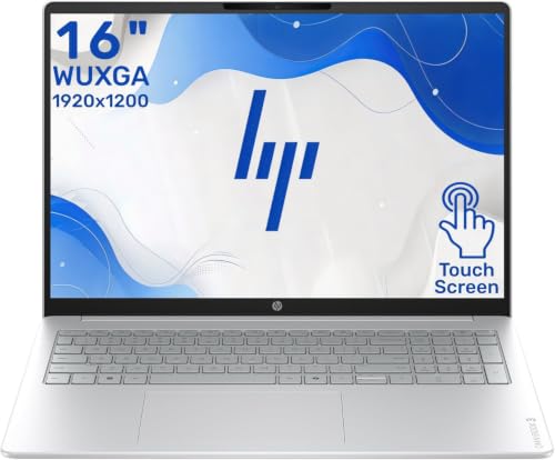 Image of HP OmniBook 16 inch 2K WUXGA Touchscreen Laptop, 16GB LPDDR5 RAM, 512GB PCIe SSD, AMD Ryzen 5 Processor, IPS Anti-Glare Display, 1080P FHD HDR Camera, Wi-Fi 6, Windows 11, Business & Home Office Laptop
