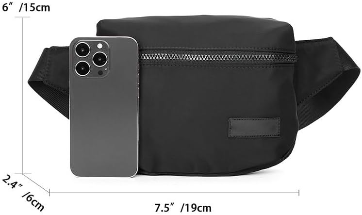 Fanny Packs for Women with RFID Blocking, Water Resistant Mini Fanny Pack for Men, Ajustable Waist Bag Anti Theft Crossbody Bags for Women, Small Travel Fanny Pack, Lightweight Belt Bag Black - Image 3
