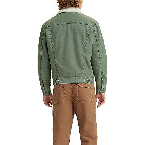 Image of Levi's Men's Sherpa Cotton Blend Standard Length Trucker Jacket