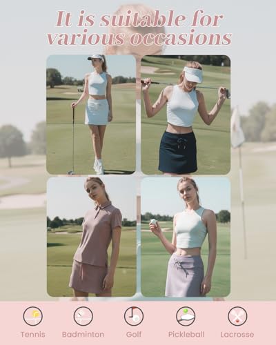 Women's Athletic High Waisted Golf Skort - image 4