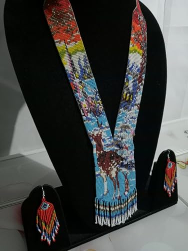Collar de cuentas de semillas ucraniano Gerdan multicolor LKBEADS 3