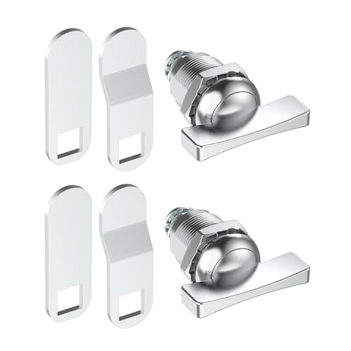 7/8 RV Camper Storage Door Thumb Cam Lock Latch Compatible with Camco 44323 & Coleman Non-Locking Keyless Replacement Latch for Cabinet Compartment Panel Hatch Heavy-Duty Metal (2-Pack)