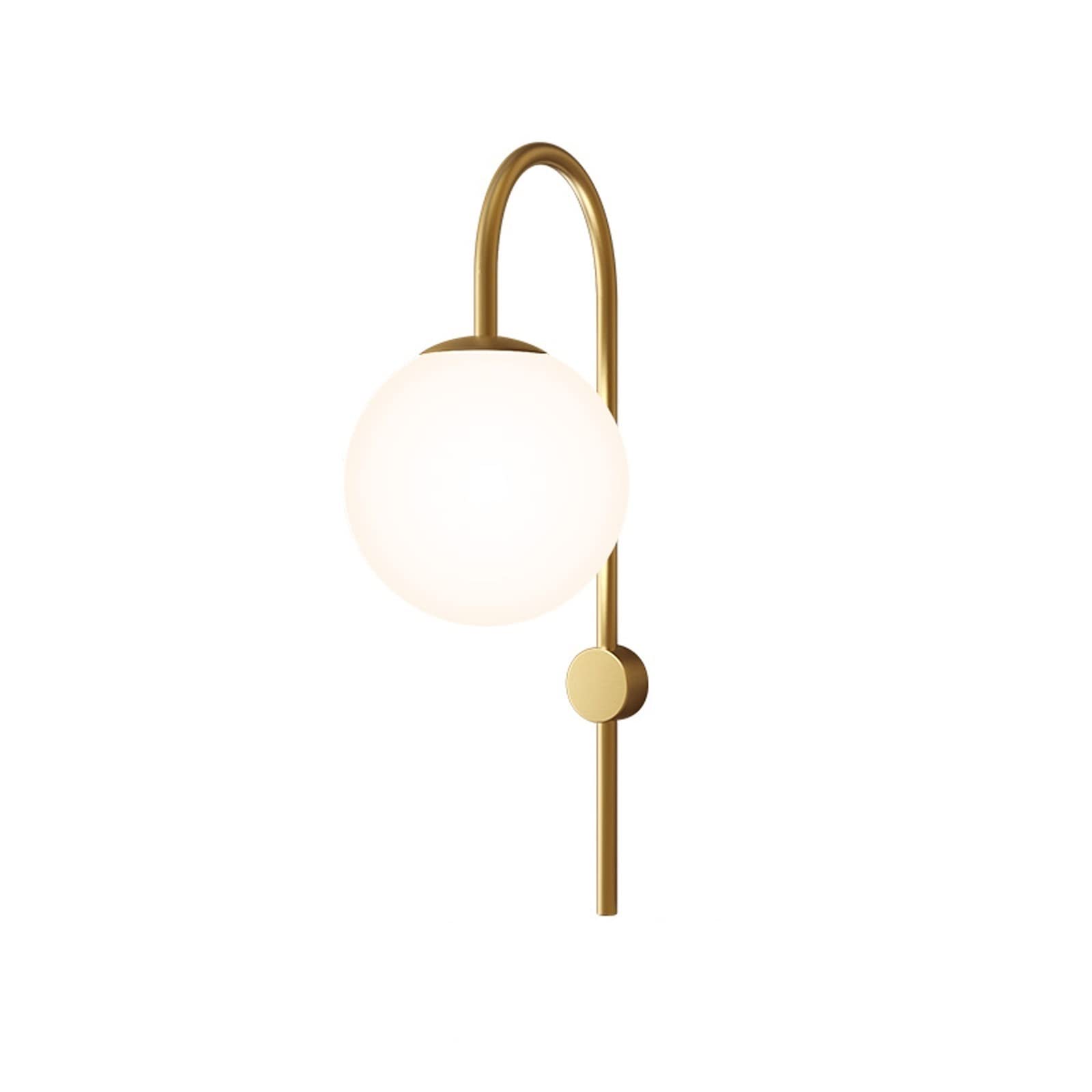 HYJAUSXB Wall Lamps Sconces Nordic Bedroom Lamp Bedside Personality Glass Hanging Aisle Staircase Living Room Copper for Bedroom-Small-A