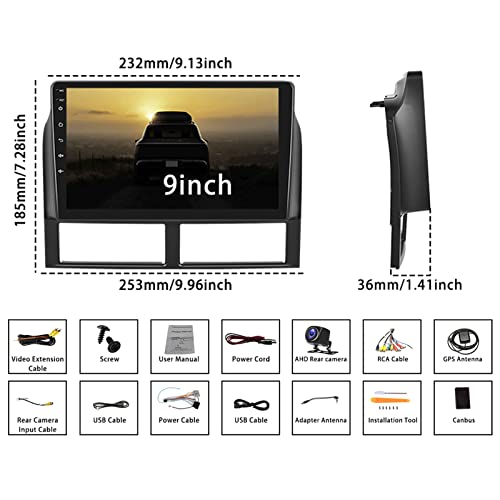 Android 11 Car Stereo For Jeep Grand Cherokee 1998-2005 With Wireless Apple Carplay&Android Auto,9 Inch Touch Screen Car Radio With Gps Wifi Bluetooth Fm/Rds Radio Swc Dual Usb/Aux-In +Backup Camera #TOP6