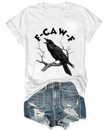 Funny Black Crow Humor Fcawf T Shirt, Fcawf Crow Shirt for Men Women