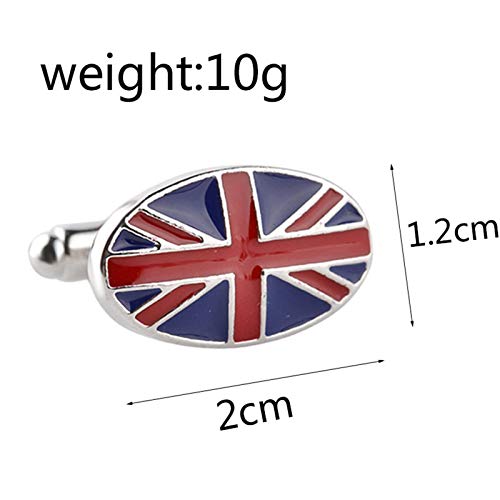 Mancuernillas Daesar con diseño de bandera británica miniatura 2