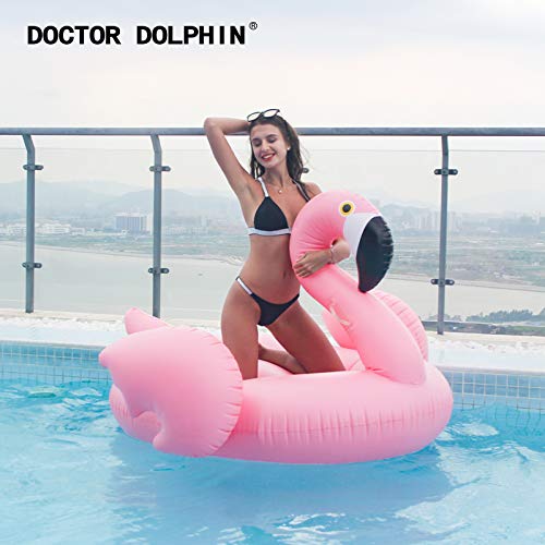 Doctor Dolphin Pool Floats For Adults,Floaties For The Pool With Comfortable Handles, Inflatable Giant Swan Pool Lounge… #TOP6