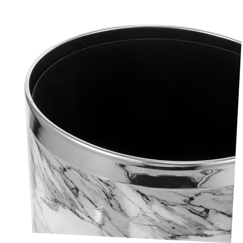 Caneca de basura estilo mármol Alipis rectangular miniatura 5