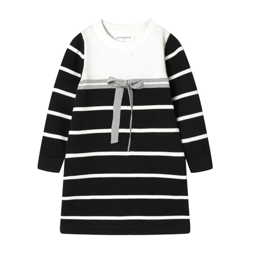 Robe pull école filles vêtement mignon à nœud pour enfant